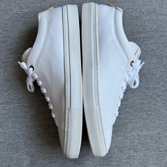 Good Man Brand Mono White Rose Gold Edge Lo-Top Sneaker Nappa Leather Mens 8.5 - Picture 9 of 11